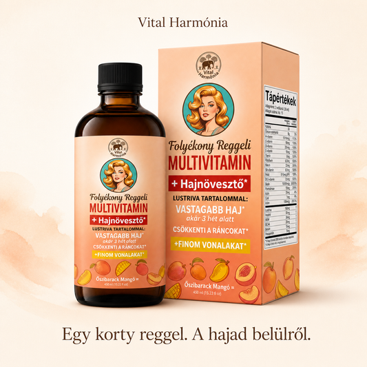 Hair Harmonia™ – Gyors, látható és tartós megoldás a hajhullásra, a vékonyodó hajvonalra és az élettelen hajra – 15+ vitaminnal és Lustriva® komplexszel