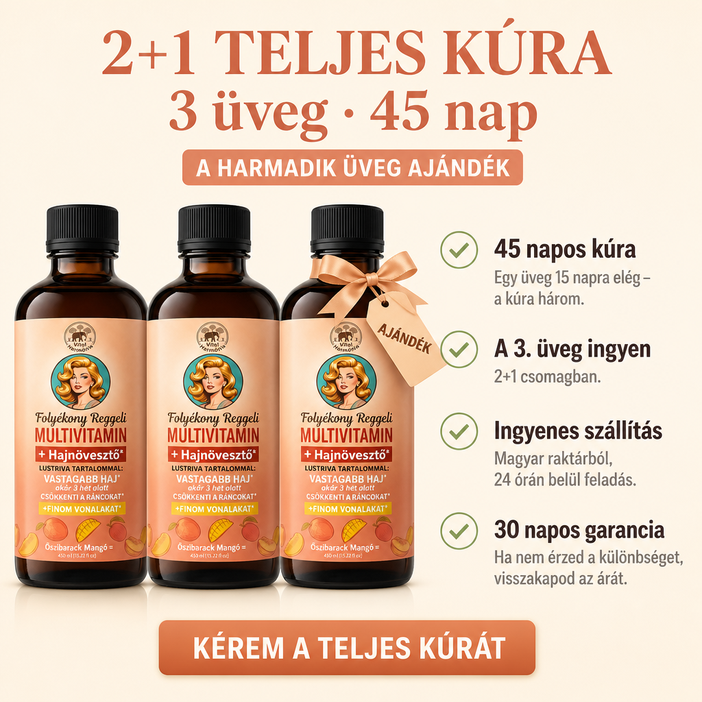 Hair Harmonia™ – Gyors, látható és tartós megoldás a hajhullásra, a vékonyodó hajvonalra és az élettelen hajra – 15+ vitaminnal és Lustriva® komplexszel