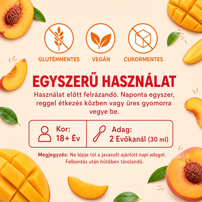 Hair Harmonia™ – Folyékony Multivitamin a dúsabb, erősebb hajért – 15+ vitamin, Biotin 10.000 mcg, Lustriva® hajnövesztő komplexszel
