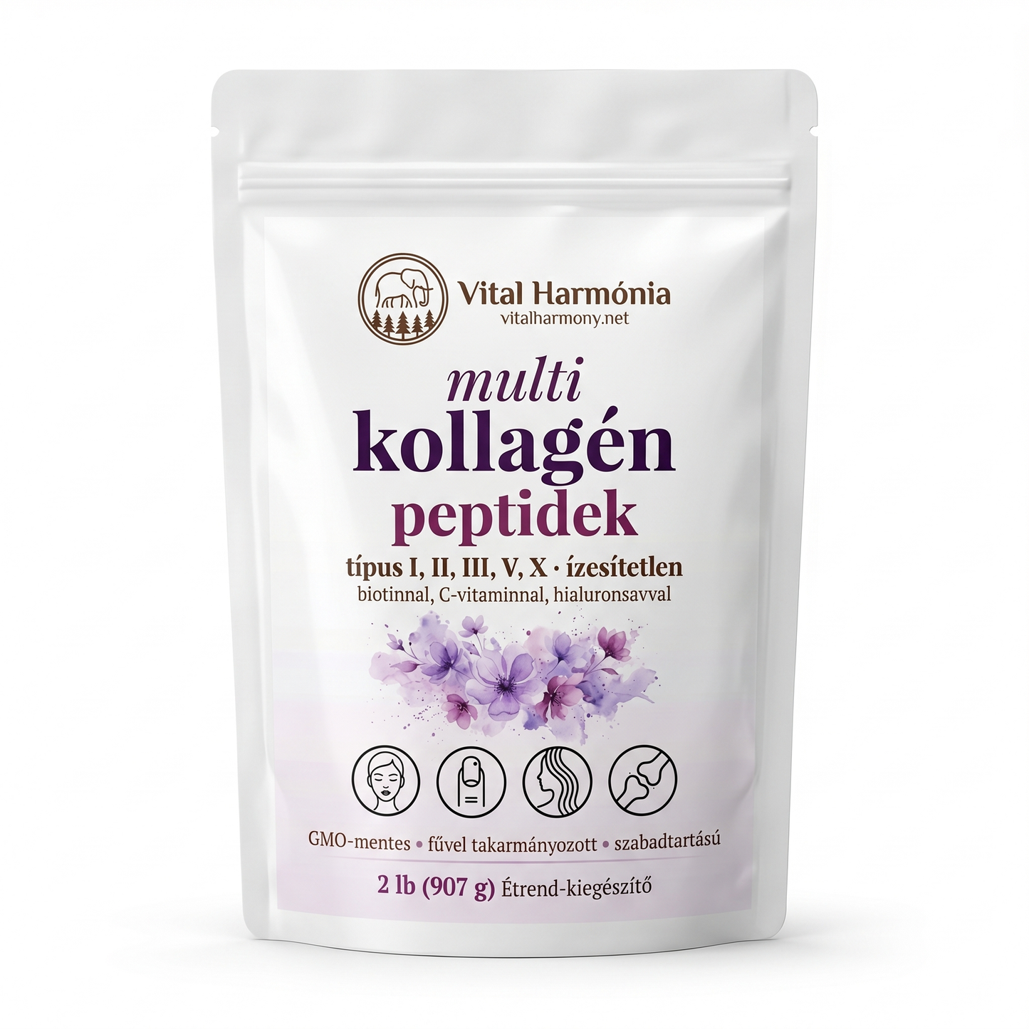 Collagen Harmonia™ multi kollagén peptidek por 5-féle kollagénnel - Vital Harmónia termékfotó